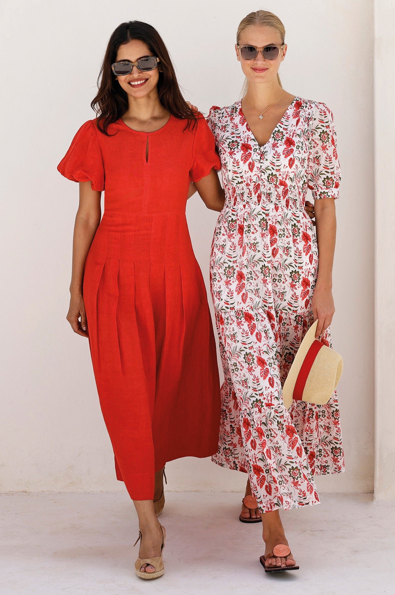 Suki Linen Dress | Red - Image 6