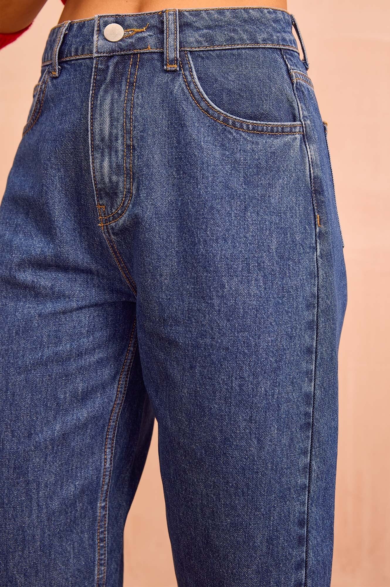 Organic Cotton Barrel Jean | Mid Wash - Image 3