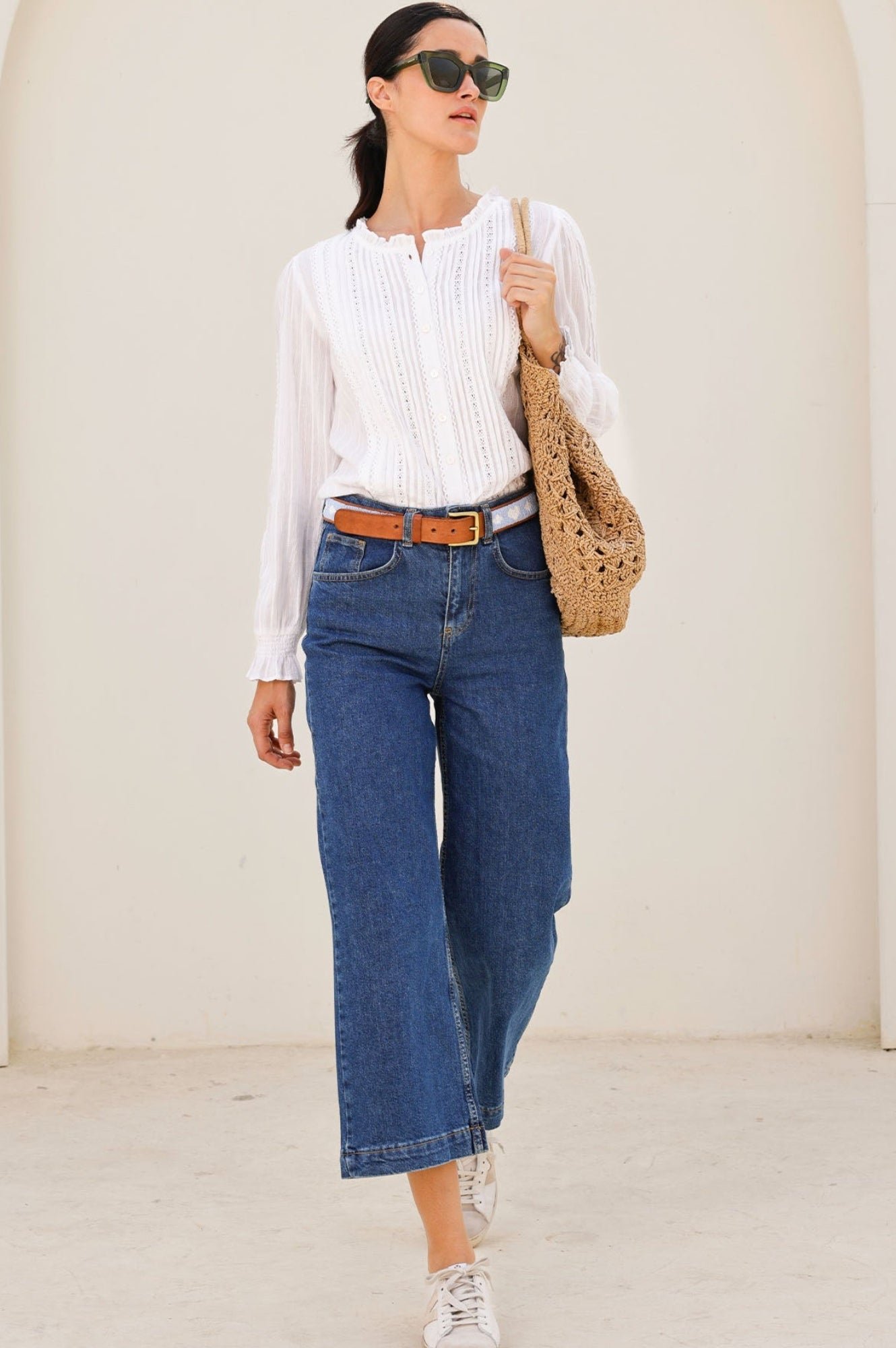 Vienna Long Sleeve Blouse | White - Image 4