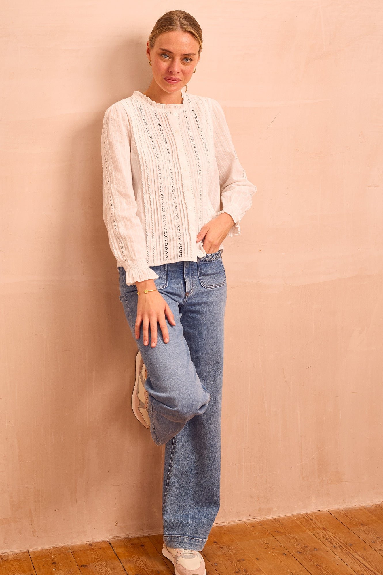 Vienna Long Sleeve Blouse | White - Image 5