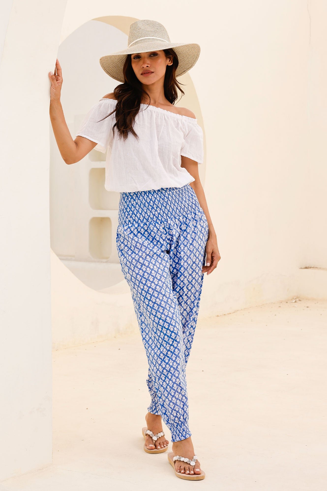 Ilana Frill Organic Cotton Gauze Top | White - Image 4
